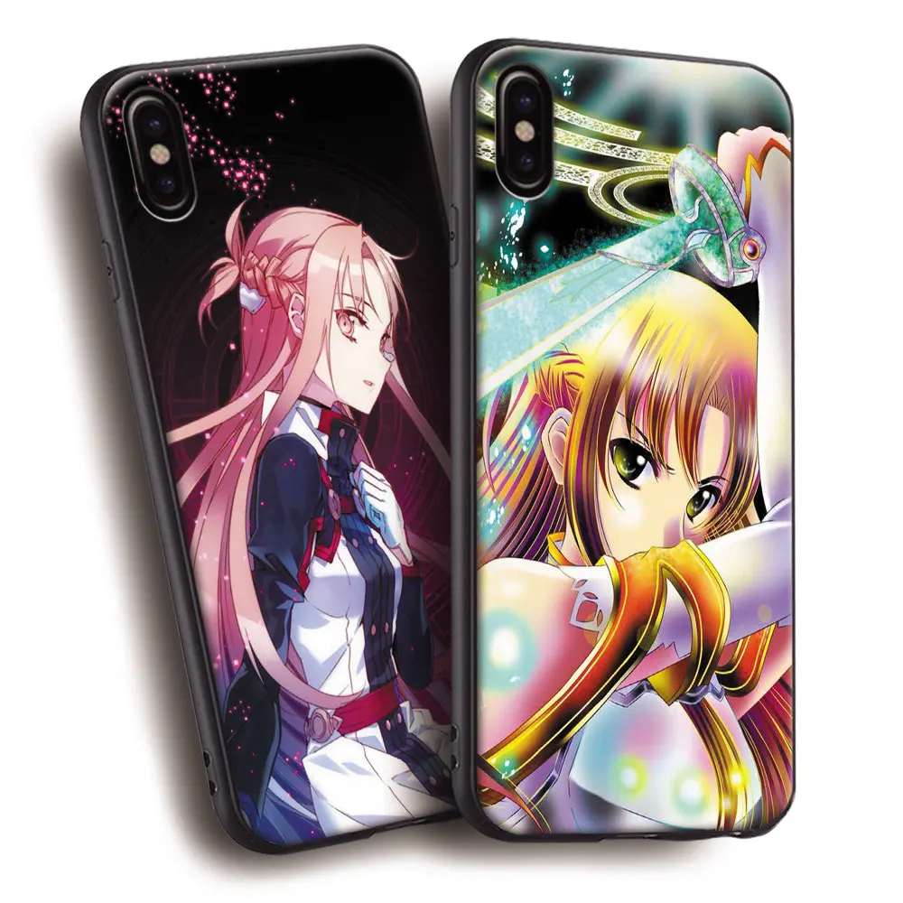 Чехол Asuna Sword Art Online мягкий силиконовый чехол для телефона Apple iPhone 5 5s SE 6 6s 7 8 Plus X XR XS