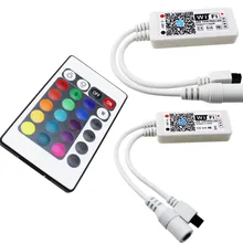 Смарт Музыка Wi-Fi RGB/RGBW светодиодный Управление Лер мини DC12V ИК 24Key удаленного Управление для RGB/RGBW/ RGBWW Светодиодные ленты огни