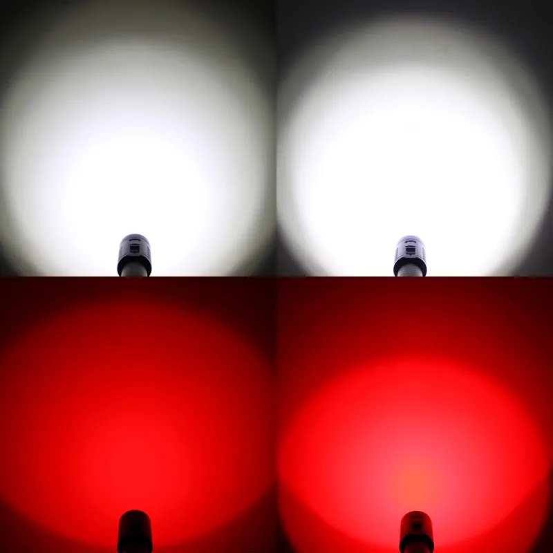 5000 люменов подводный 100 м ныряльщик видео камера фото/видео свет 6x белый + красный