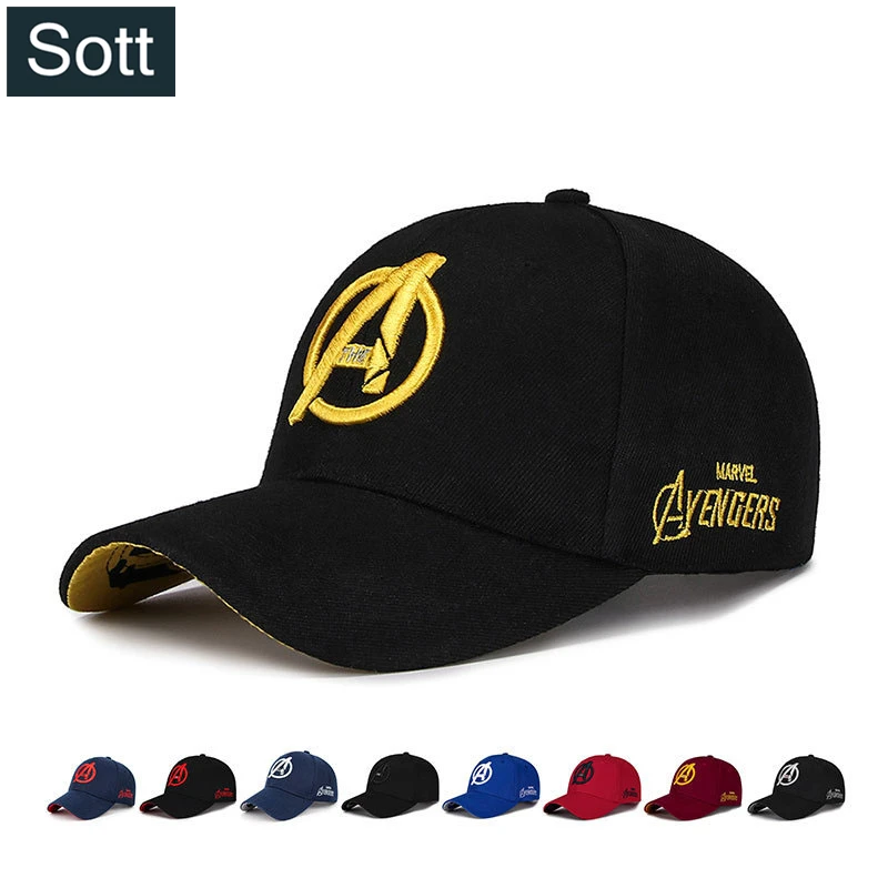 [SOTT] новинка 2019 бейсболка с 3D вышивкой Marvel AVENGERS хлопковая для мужчин Snapback кепка