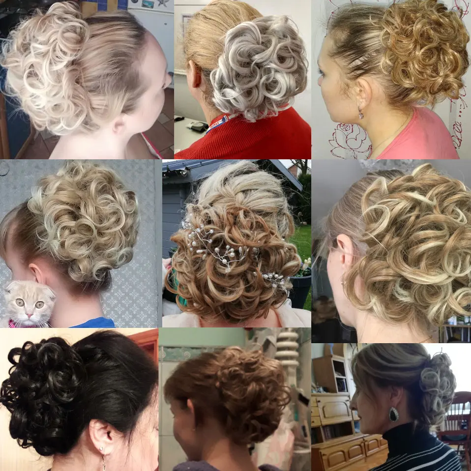 S-noilite, 1 шт., синтетические волосы, большой пучок, шиньон, два пластиковых гребня, заколки в шиньон, Шеве, волосы