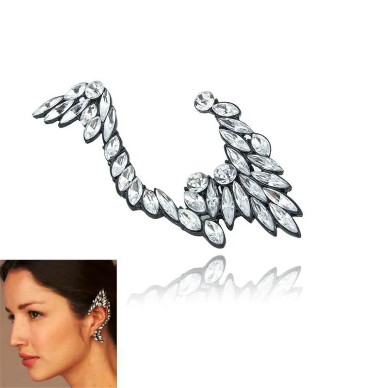 2020 модные хрустальные Угловые клипсы для ушей девочек женщин серьги подарок