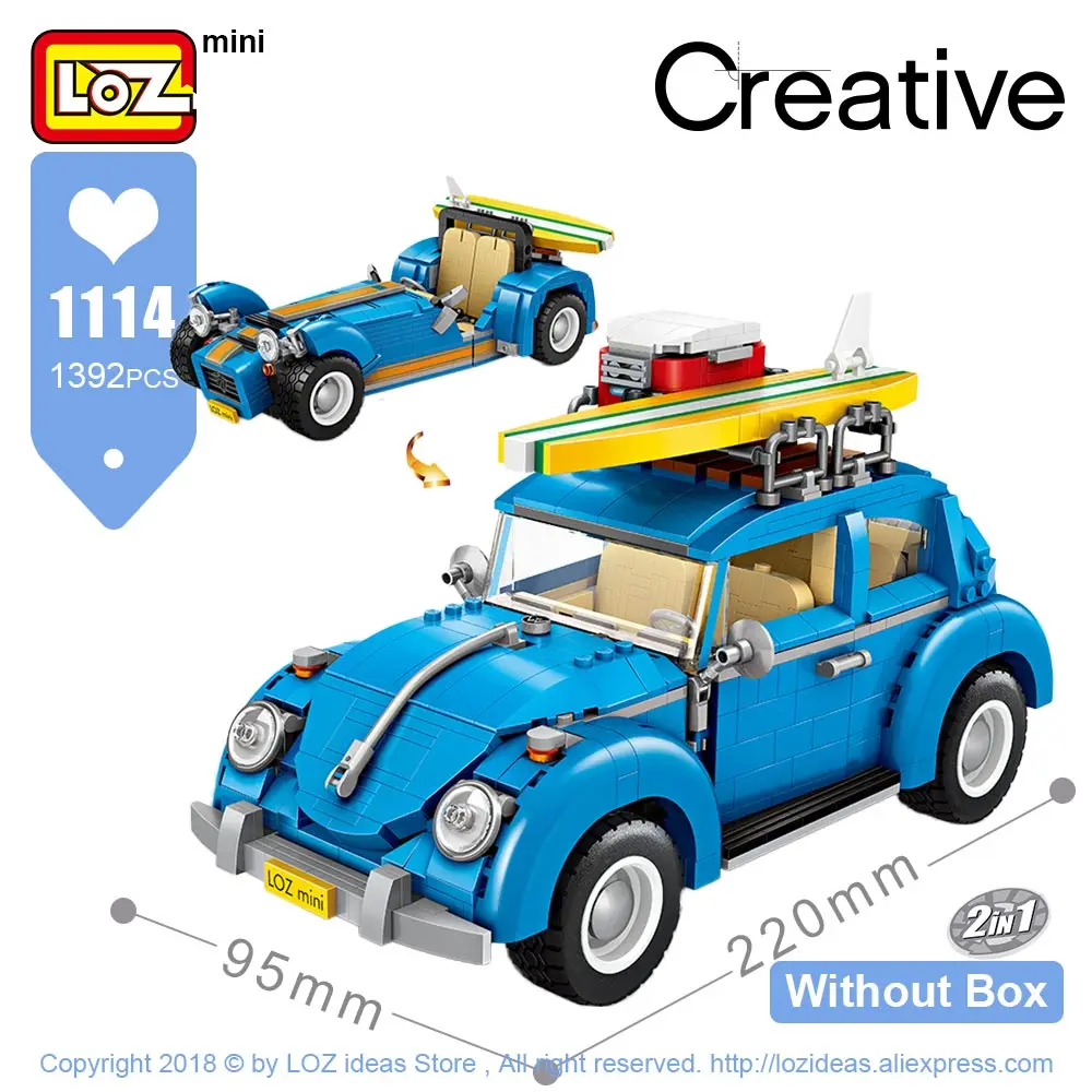 1114 Without Box LOZ Technic Мини Строительные блоки хот-дог тележка автомобиль Assemable детские развивающие игрушки для детей Creator мороженое грузовик - Цвет: 1114 Without Box