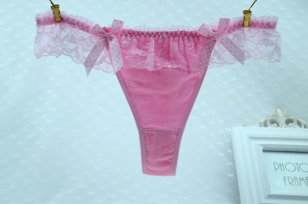 Трусики стринги женские х/б 3 шт./Лот 7235|underwear fleece|panties shortunderwear ck |