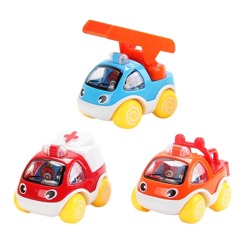 Kawaii Мини мультяшный Тяговый автомобиль детская игрушка подарок лестница