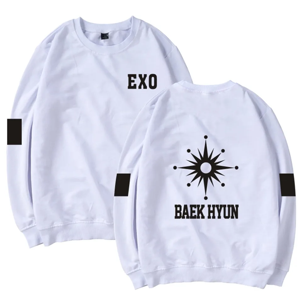 Luckyпятница EXO Kpop Logp без капюшона зимние толстовки женские Bangtan корейский стиль