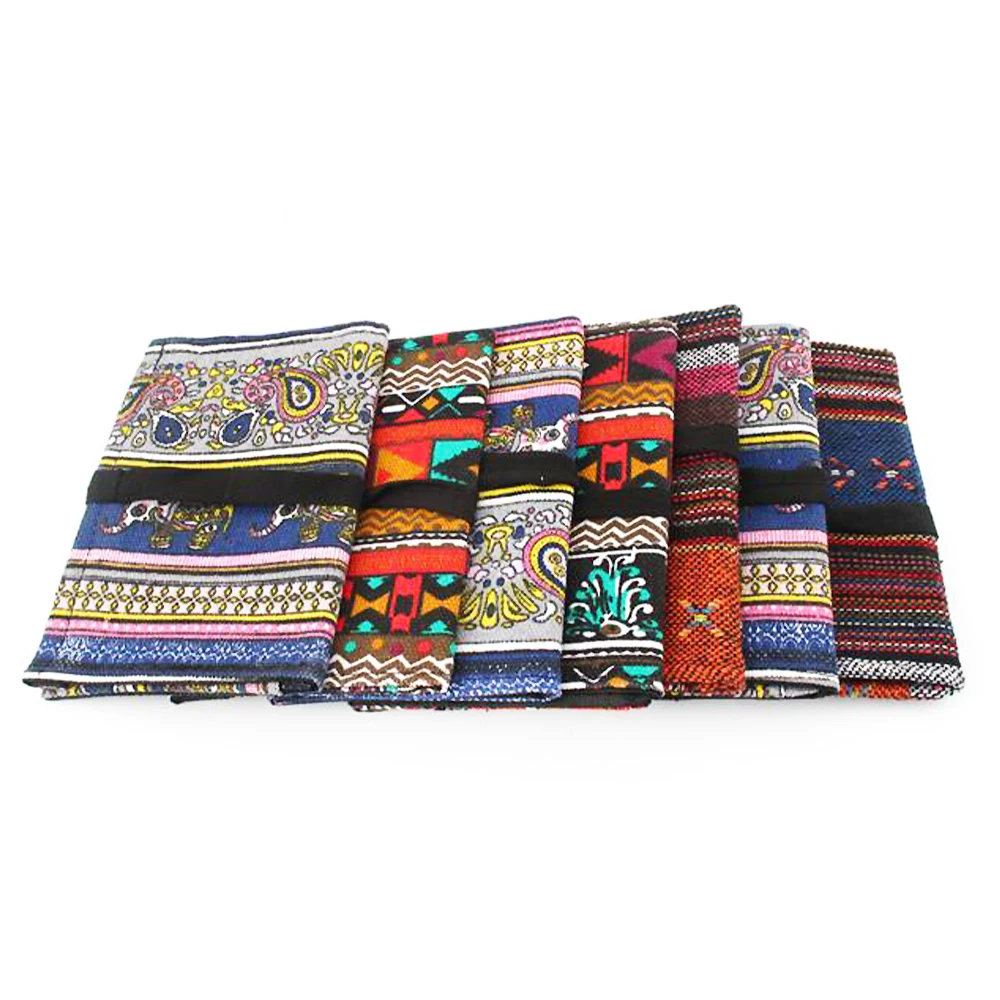 Случайный цвет китайский стиль табак мешок для хранения сорняков курительной