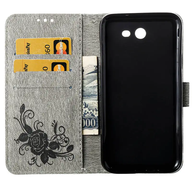 Для samsung J5 J520 2017 версии США цветок Бабочка тиснение флип чехол для телефона Galaxy J3