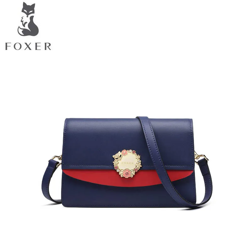 FOXER 2019 Новый кожаный седельный мешок модная универсальная сумка через плечо
