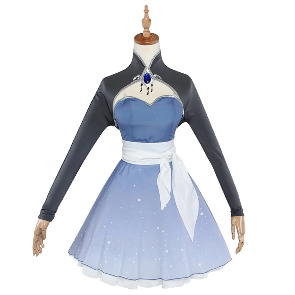 Weiss schnee косплей Руби 4 сезона белое платье военная Униформа шни Вайс RWBY Косплей