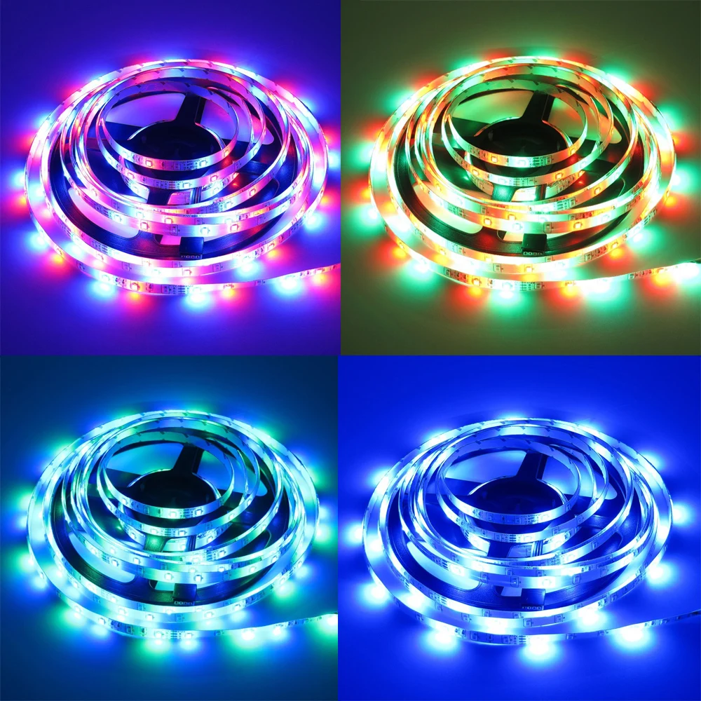 BOLEDENGYE RGB5050 30led/m гибкая лента светодиодная 5 м 10 полоса света полный комплект + WiFI