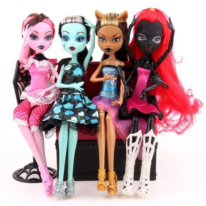 Высококачественные модные куклы монстры Draculaura/Clawdeen Wolf/ Frankie Stein / Black WYDOWNA Spider