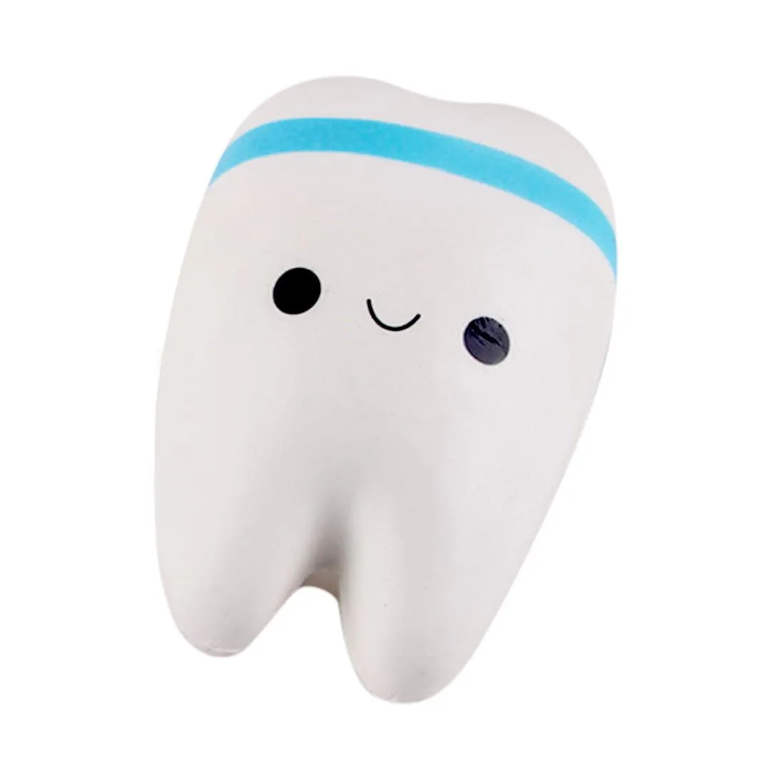 Smiley Tooth Сожмите Прекрасный милый творческий мультфильм моделирование зуб мягкая замедлить рост гаджеты анти-стресс игрушки сквиши приколы канцелярия сквиши антистресс игрушки антистресс лизун антистрессы антистрес прикол - Цвет: Smiley Tooth