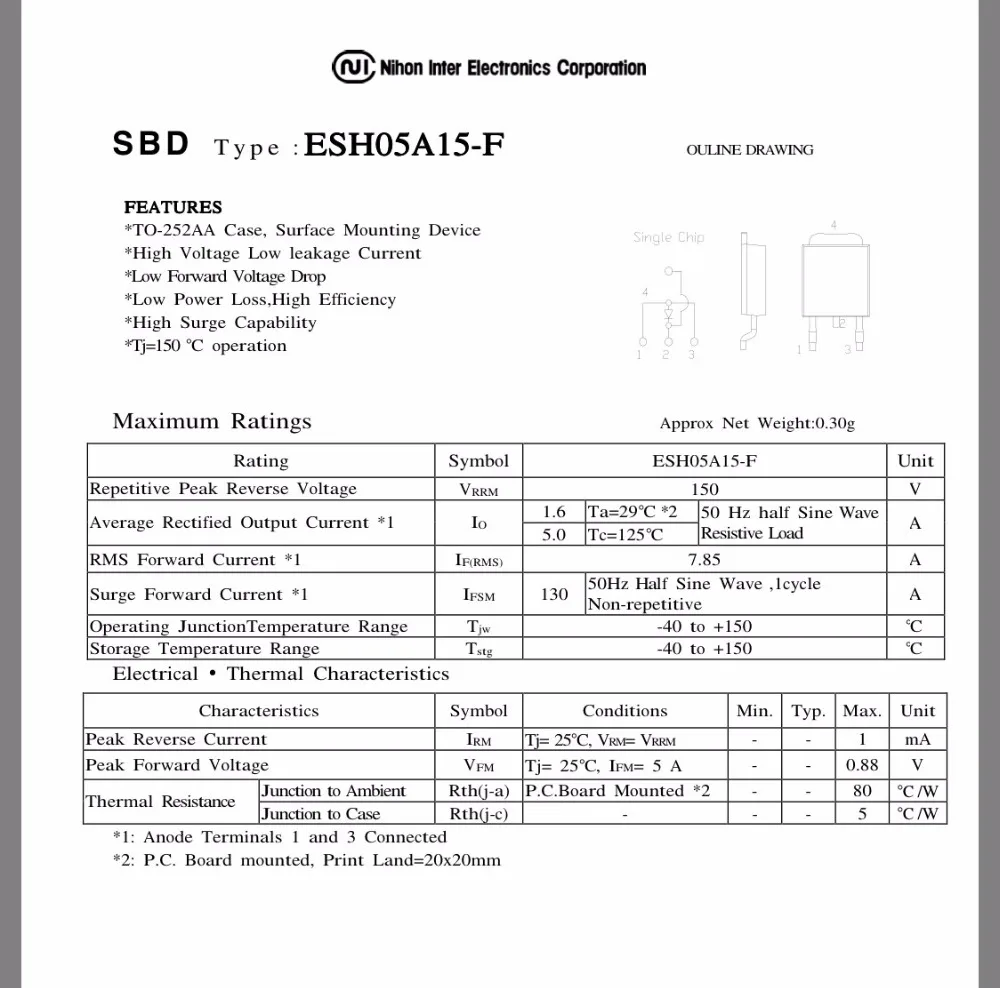 Оригинальный новый 100% ESH05A15 SH5A15 05A15 TO-252 | Обустройство дома