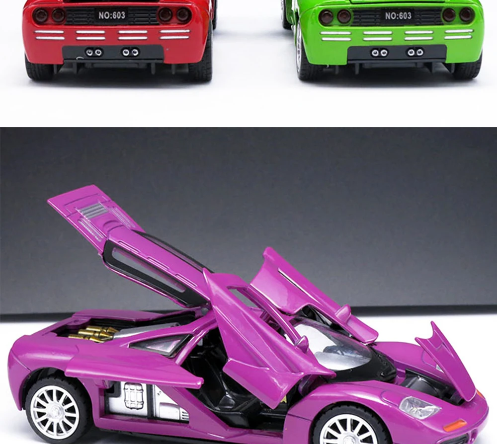 15 см Длина весы McLaren F1 литой модельный автомобиль, сплав музыкальные игрушки/свет/тянуть обратно Функция для детей; подарок для детей