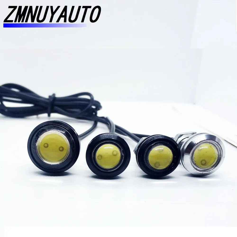1pcs 12V 18mm 23mm Car Eagle Eye Led Daytime Running Lights Auto Reversing Backup Parking Signal Fog Lamp Bulb Automobiles DRL