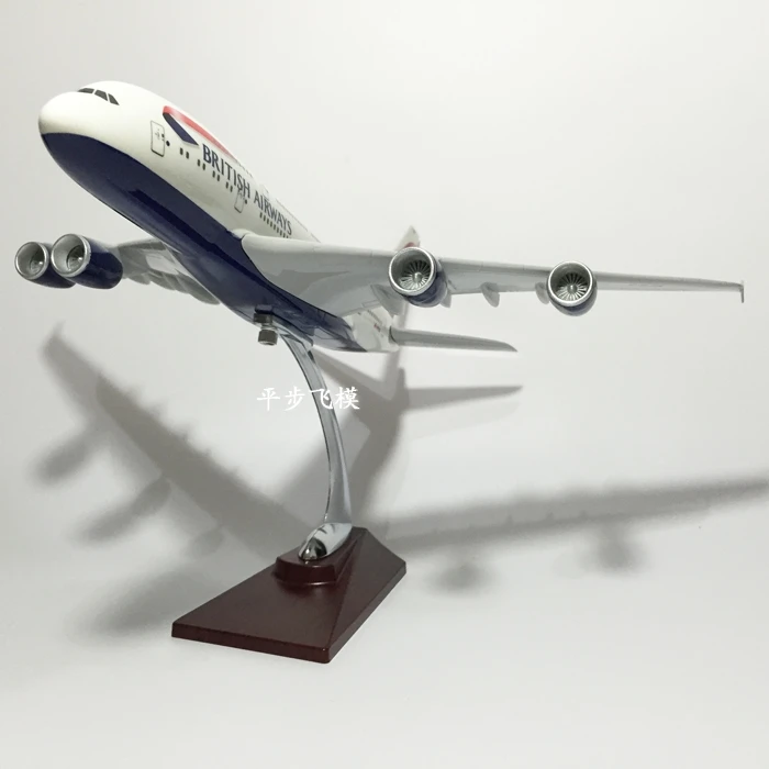 Британские авиалайнеры 45 см A380 модели авиакомпаний британского авиаперевозчика