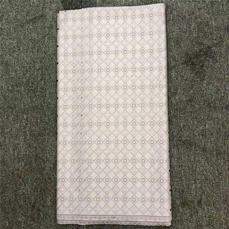 Африканская кружевная ткань вискоза + хлопок Порошковая синяя 2019 нигерийская с