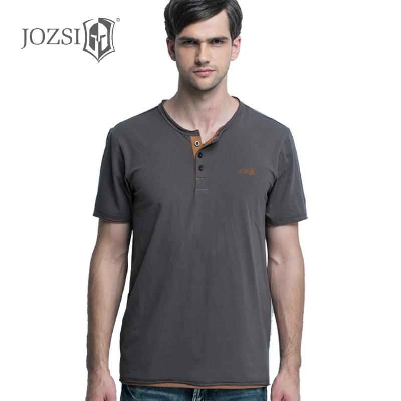 Весенне летняя мужская футболка с v образным вырезом и короткими рукавами