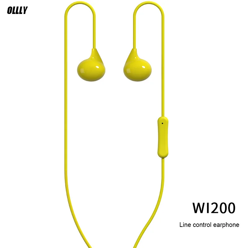 Модный тренд WI200 candy line control мобильный телефон гарнитура для Apple проводная с