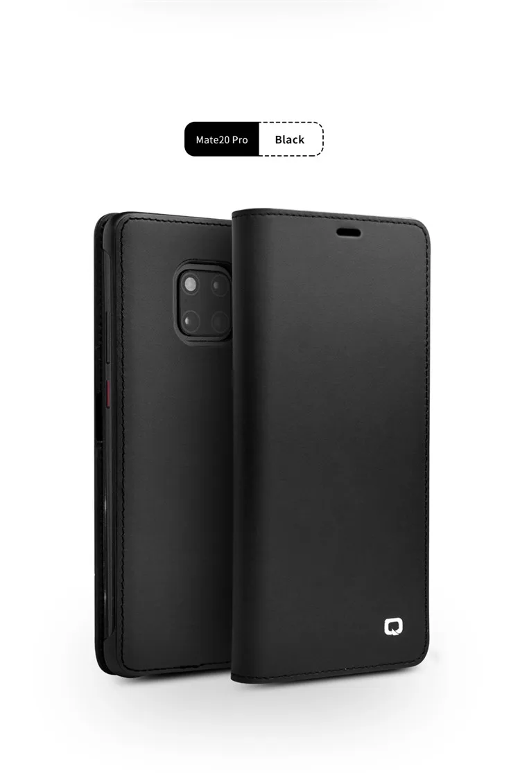QIALINO Чехол-книжка из натуральной кожи для huawei mate 20X5G Стильный чехол для телефона с отделениями для карт для mate 20 Pro 6,39/6,53/7,2 дюймов