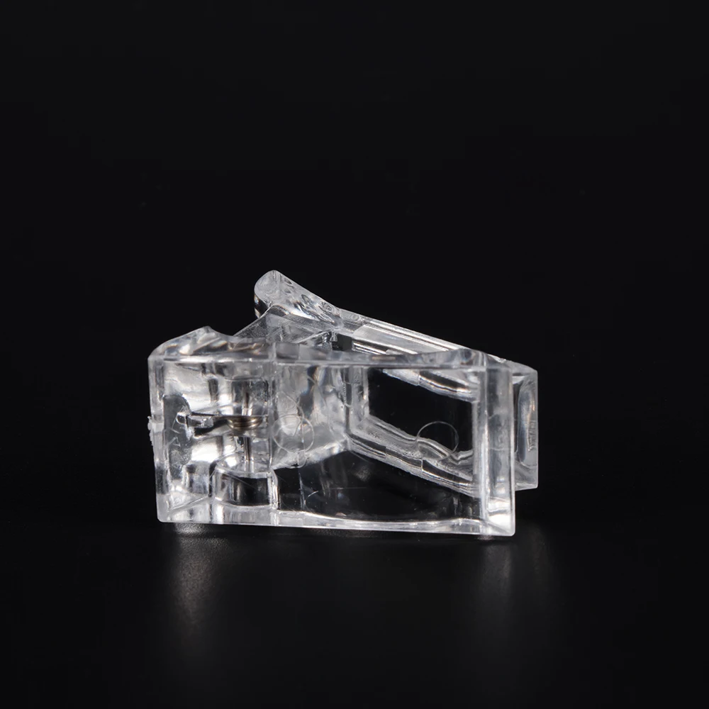 1 Pcs Woman Nail Manicure Tools Fashion Transparent Tips Finger Extension Glue Fixed Clip UV Gel Builder | Красота и здоровье