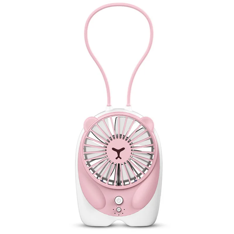 Розовый usb-вентилятор с рисунком | Бытовая техника