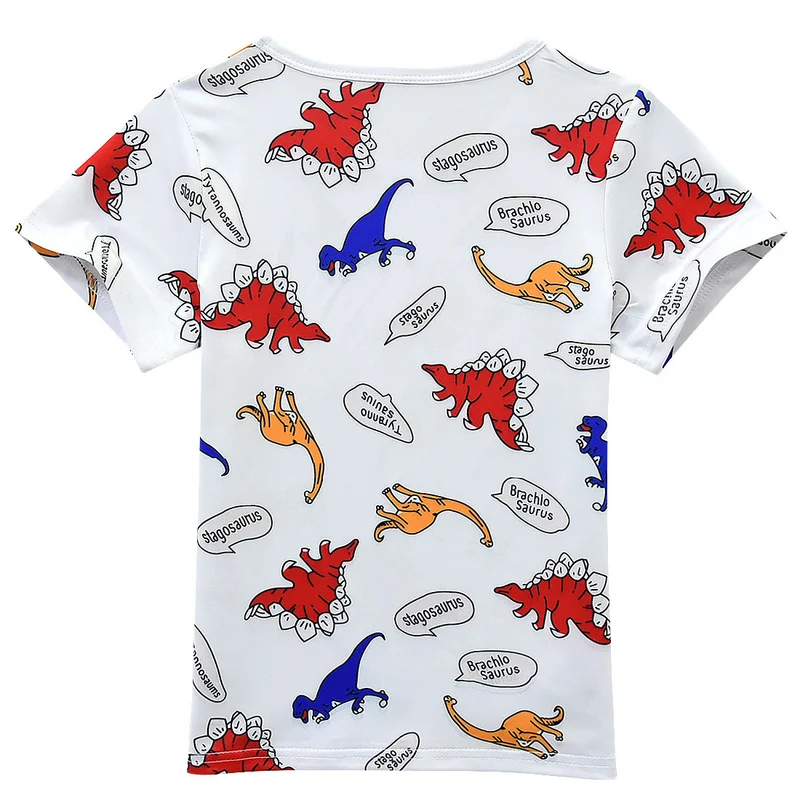 Dinosaur Suits Teenage Summer Boys Clothing Sets Short Sleeve T Shirt & Pants Casual 3 4 5 6 7 8 9 10 Years Child Boy Clothes | Детская