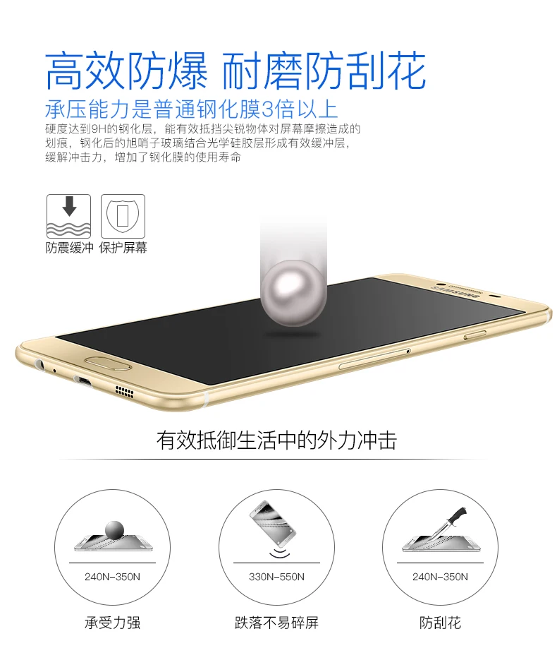 NFH для samsung Galaxy J3 J330F Защитное стекло для экрана Temepred полное Защитное стекло для экрана J330W