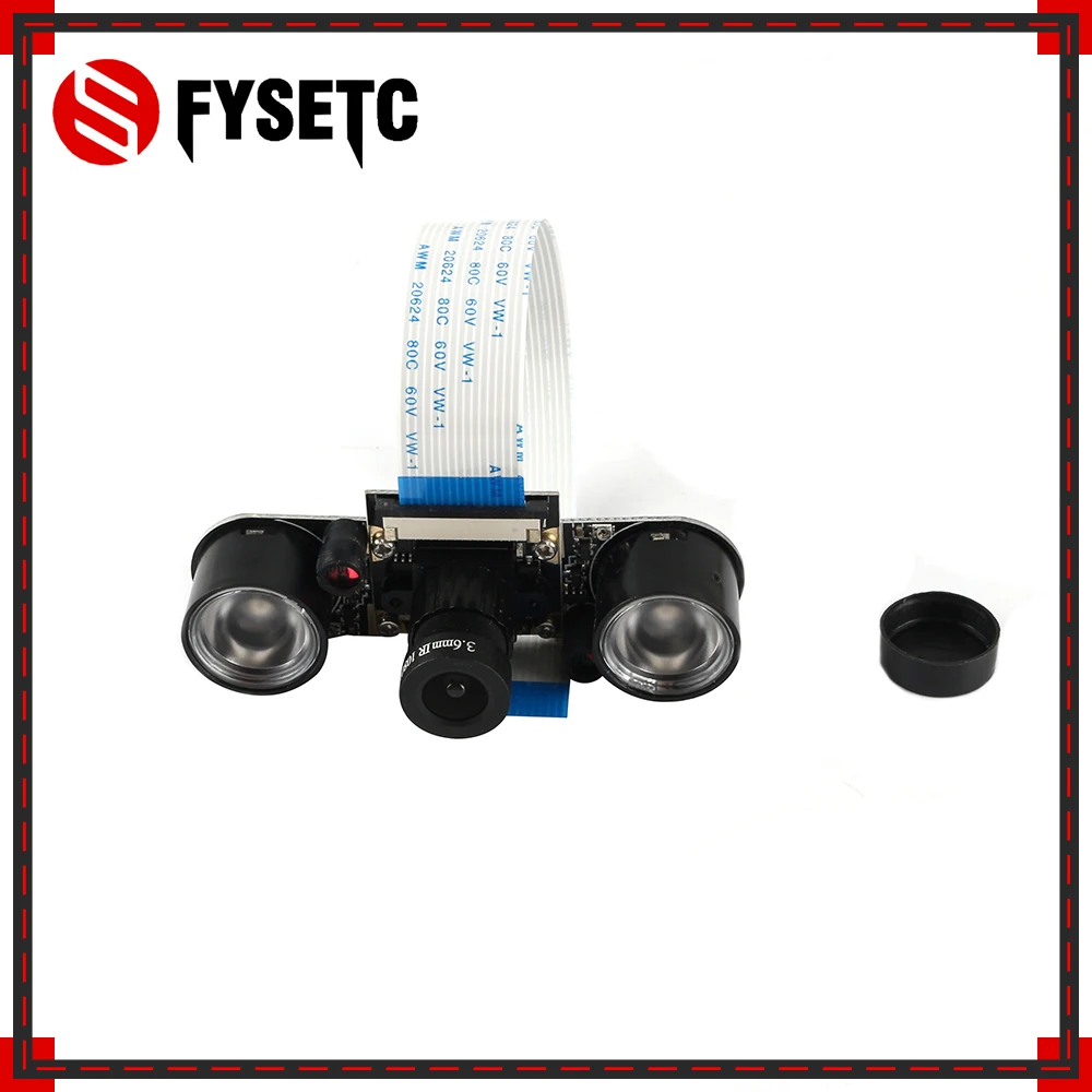 Raspberry Pi 3 Камера модуль Ночное видение с 6 мм Регулируемая фокусная Длина 2 шт. ИК