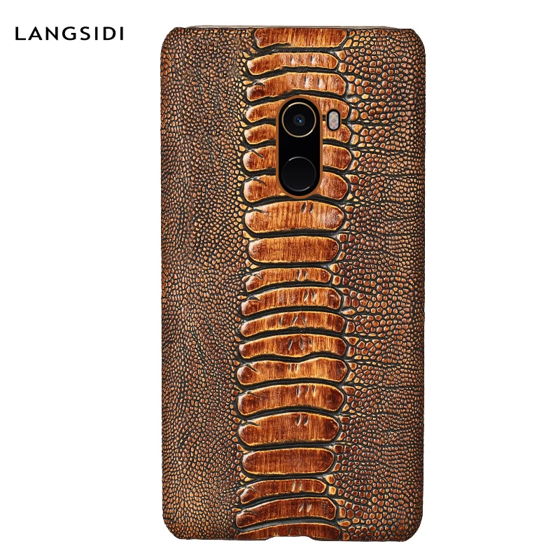 Кожаный чехол LANGSIDI для Xiaomi 9 9T винтажный Чехол Из Страусиных ножек Redmi K20 K20pro redmi note
