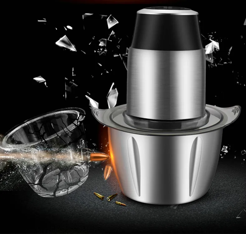 

Meat Grinders USES electric stainless steel to stir small, 1.2-liter, small-capacity chili machines NEW