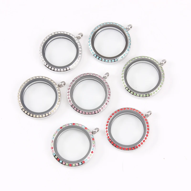 Mix Цвет с круглым носком из водонепроницаемого материала плавающей медальон