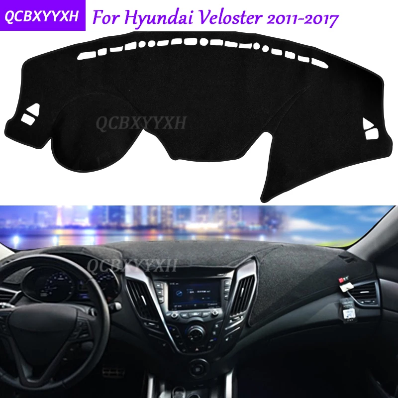 Коврик для приборной панели Hyundai Veloster 2011 2017 защитный коврик интерьера Photophobism