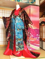japanese custom made kimono fashion plum flower costume beautiful woman sexy dress performance kimono woman shoot clothing