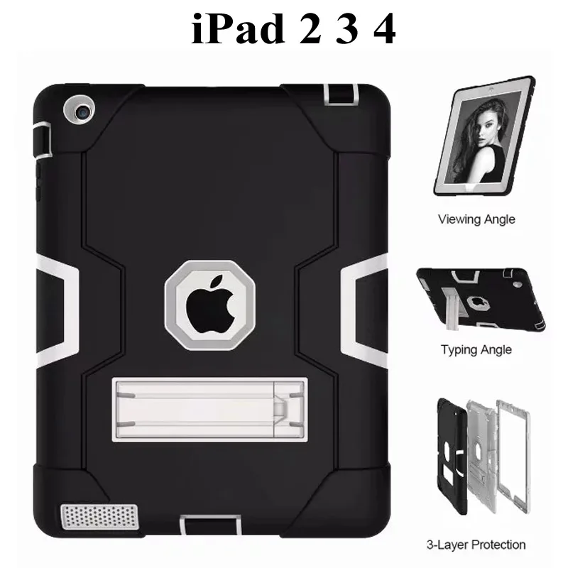 Новый защитный чехол для iPad 2 3 4 принципиально дети Безопасный Heavy Duty Силиконовый