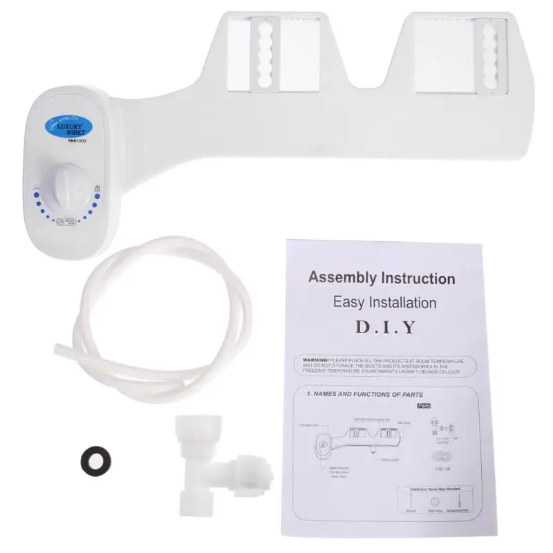 Bathroom Toilet Bidet Seat Attachment Single Sprinkler Toilet Seat Portable Sanitary Bidet(North America 15/16
