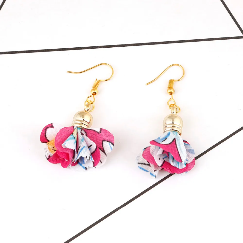 10 шт. смешанные стили и цвета Шифоновый Цветок фрибрик Очаровательная бахрома