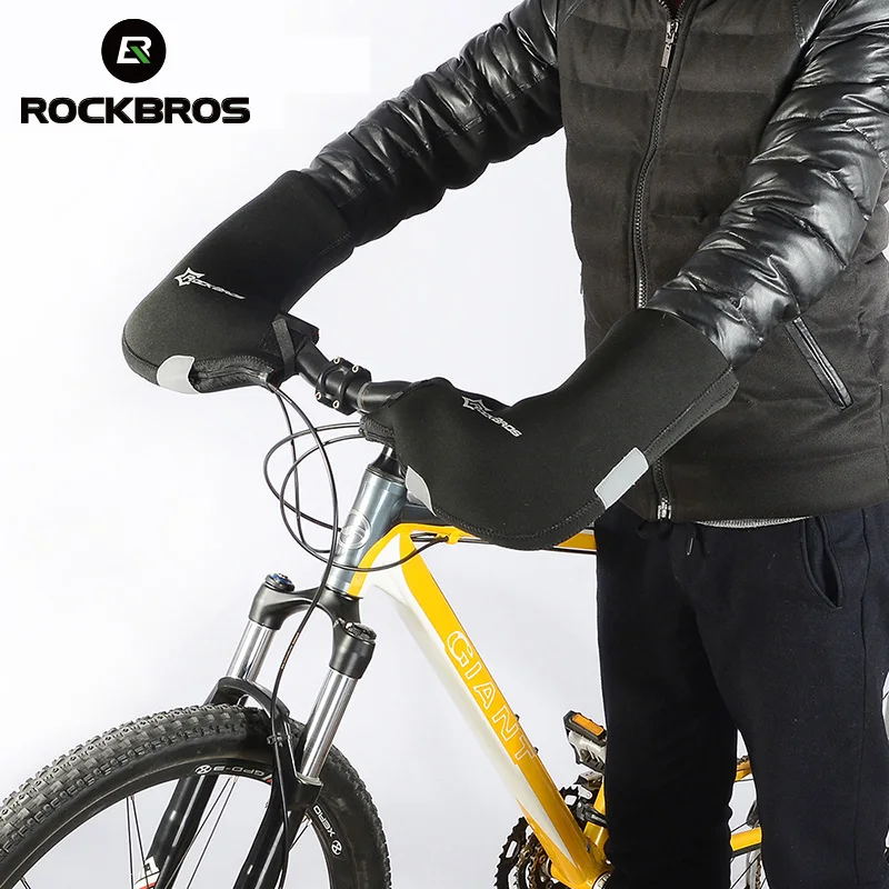Rockbros водонепроницаемые велосипедные перчатки с сенсорным экраном гелевые