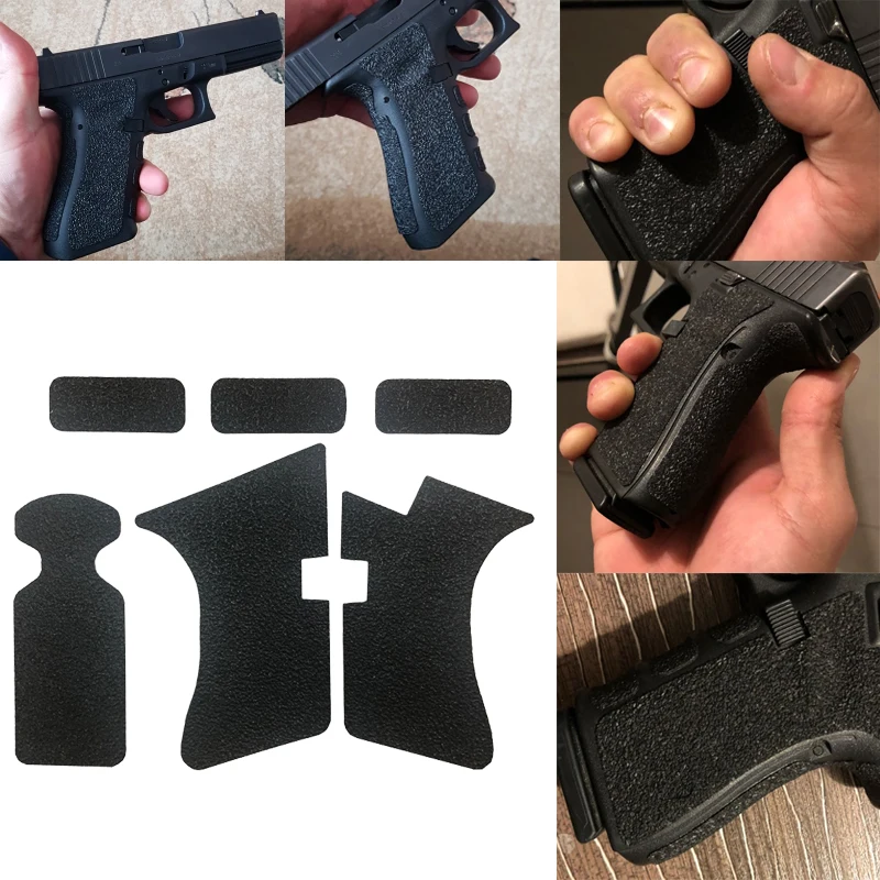 Non-slip Rubber Texture Grip Wrap Tape Glove for Glock 17 19 20 21 22 25 26 27 33 43 holster 9mm pistol gun magazine Parts