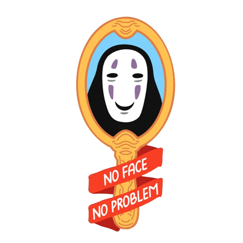 Аксессуар для фанатов с зеркальным знаком без лица |