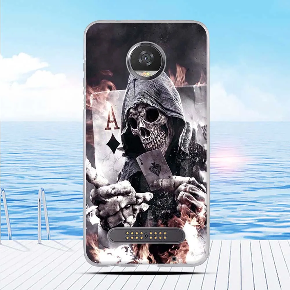Cartoon 3D Relief Printing Pattern Back Cover TPU Soft Silicone Case Coque Capa Funda For Motorola Moto Z2 Play Z (2nd Gen) | Мобильные