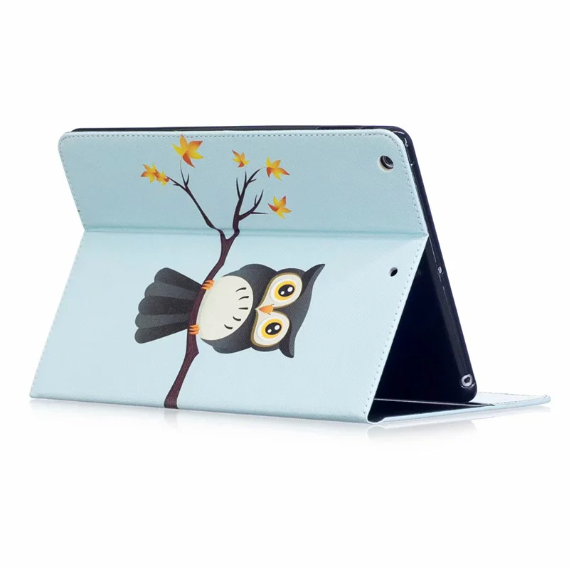 Cartoon Animal Painted PU leather Case For ipad Air /Air 2 samrt Stand cover for 5 6 9.7 inch tablet case +Film+Pen | Компьютеры и