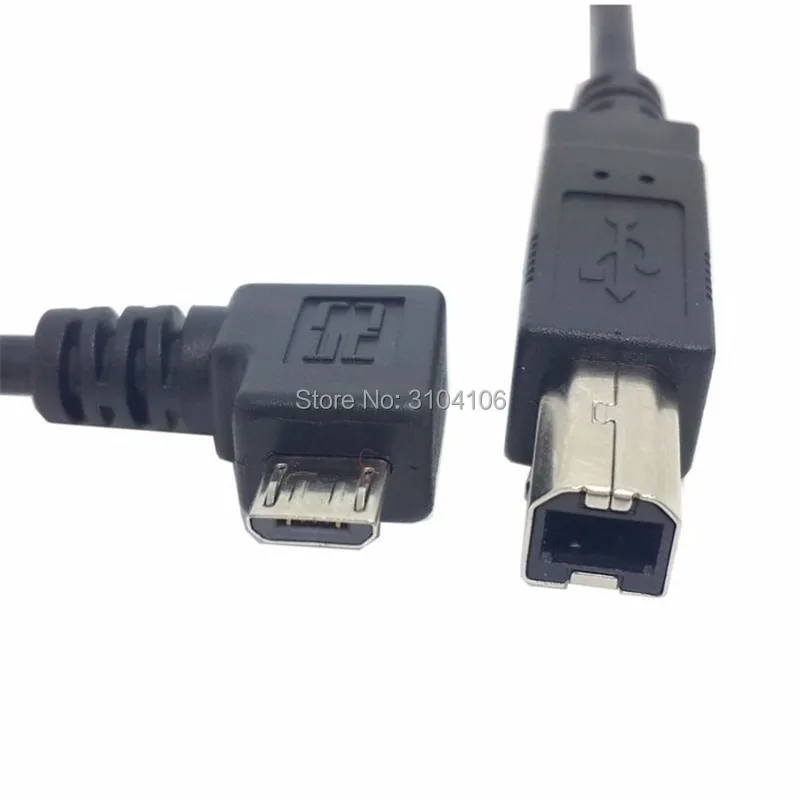 Правый угловой 90 градусов Micro USB для стандартного B Type принтера сканера жесткого