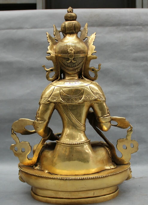 Песня voge Gem S5485 17 &quotТибетский латунный буддизм Joss защита Vajra Vajradhara статуя Будды