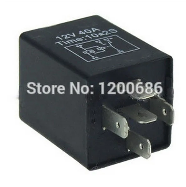 

30A Automotive 12V 5 Pin Time Delay Relay SPDT 10 second ON delay relay 3 second delay on relay