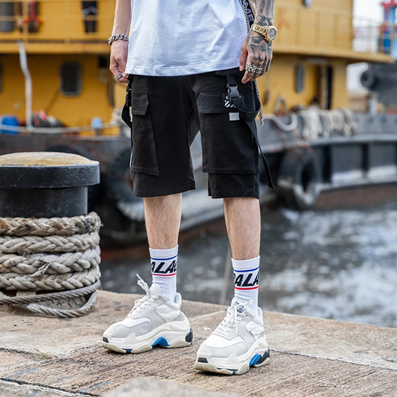 Летние мешковатые карго шорты в уличном стиле хип-хоп мужские повседневные