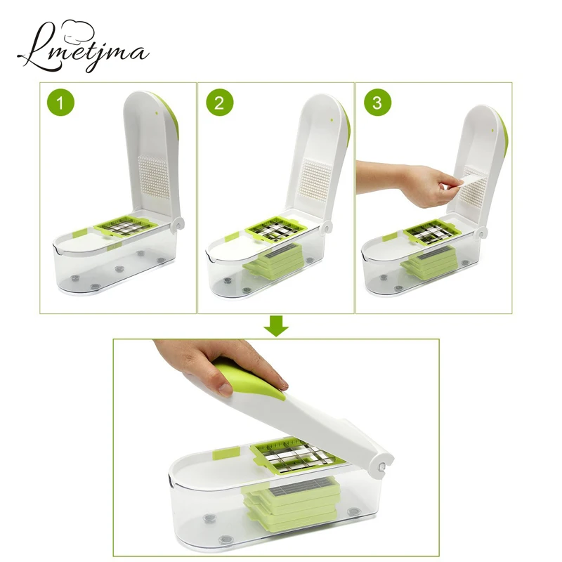 LMETJMA многофункциональная овощерезка из нержавеющей стали набор с овощерезкой в