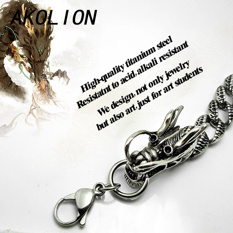 AKOLION dargon браслеты для женщин и мужчин ювелирные изделия эркек bileklik pulseira masculina hombre