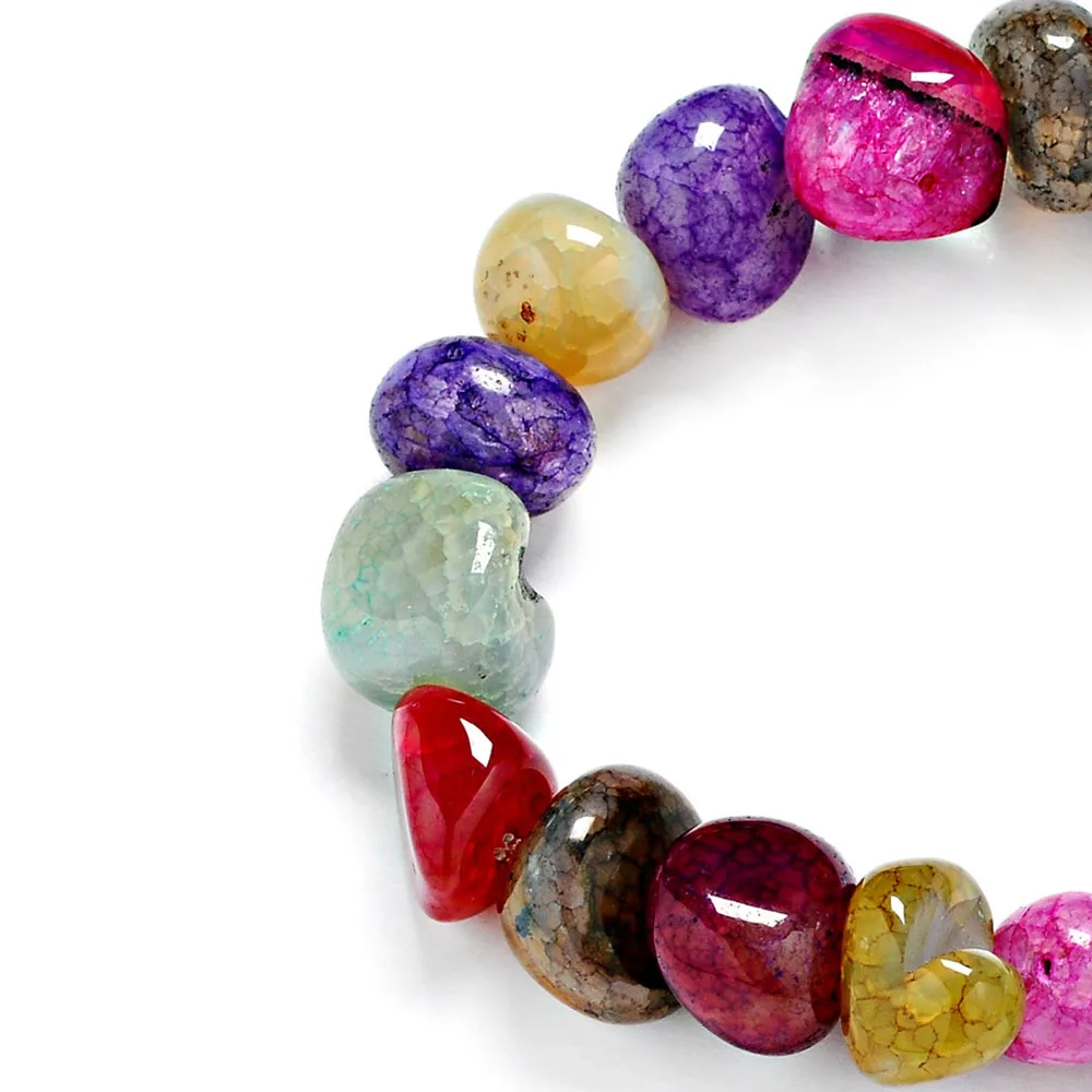 Fashion Colourful Natural Stone Bracelets Woman Irregula Shape Beaded Yoga For Women Girl Pulseira YWSY018 | Украшения и